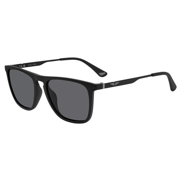 POLICE SUN SPLQ80E Sunglasses MATT-BLACK-U28P 55mm - Picture 1 of 1